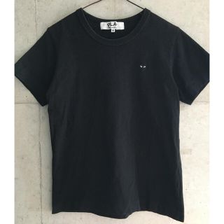 コムデギャルソン(COMME des GARCONS)の【希少★Mサイズ！】プレイコムデギャルソン リトルハート 黒 × 黒 Tシャツ(Tシャツ(半袖/袖なし))