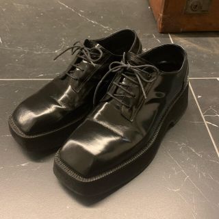 305センチワイズBALENCIAGA バレンシアガ レザーシューズ