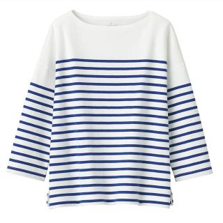 ムジルシリョウヒン(MUJI (無印良品))の無印良品♡人気　パネルボーダーt(カットソー(長袖/七分))