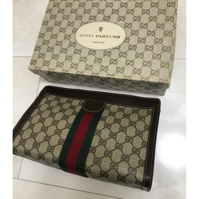 Gucci(グッチ)の美品✨オールドGUCCI シェリーライン　クラッチバッグ レディースのバッグ(クラッチバッグ)の商品写真