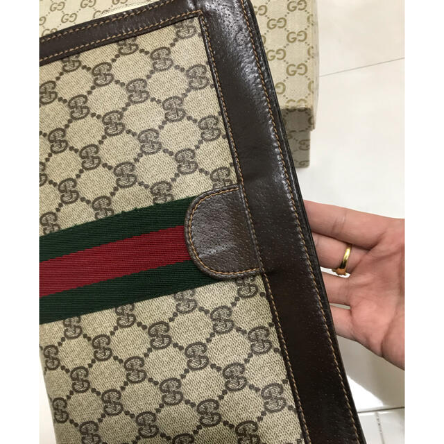 Gucci(グッチ)の美品✨オールドGUCCI シェリーライン　クラッチバッグ レディースのバッグ(クラッチバッグ)の商品写真