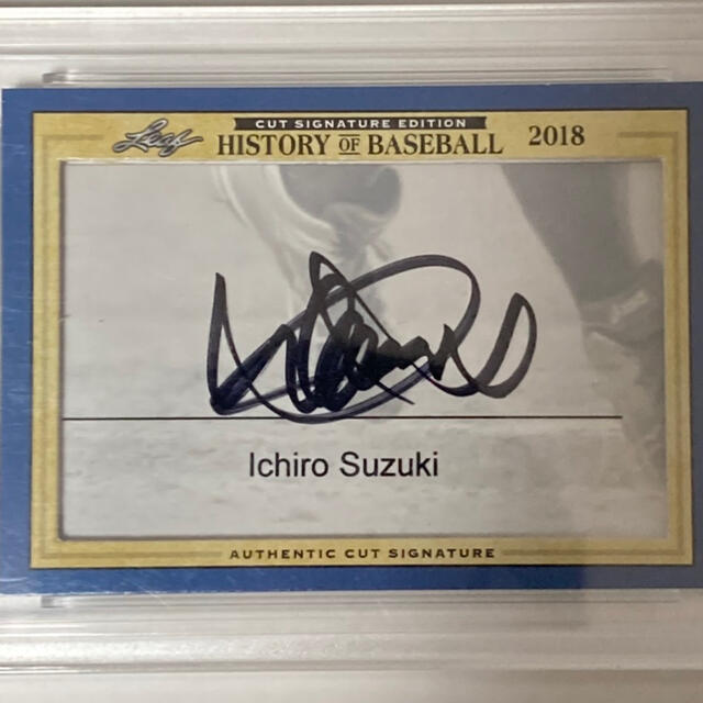 イチロー　直筆サイン入りカード　cut signature エンタメ/ホビーのタレントグッズ(スポーツ選手)の商品写真