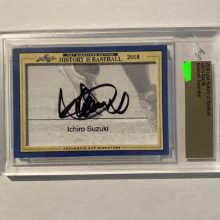 イチロー　直筆サイン入りカード　cut signature(スポーツ選手)