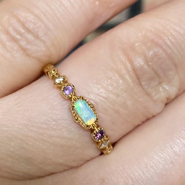 レディース agete - agete 限定14k リング ダイヤの通販 by なな
