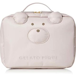 ジェラートピケ(gelato pique)の★新品★ジェラートピケ  ベア　オムツポーチ  ピンクベージュ(ベビーおむつバッグ)