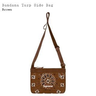 シュプリーム(Supreme)のSupreme Bandana Tarp Side Bag brown 茶(ショルダーバッグ)