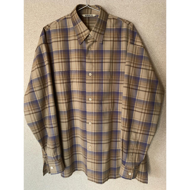 AURALEE SUPER LIGHT WOOL CHECK SHIRTS   メンズのトップス(シャツ)の商品写真