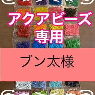 エポック(EPOCH)のブン太様専用　アクアビーズ★100個×2袋セット　バラ売り　追加変更可(その他)