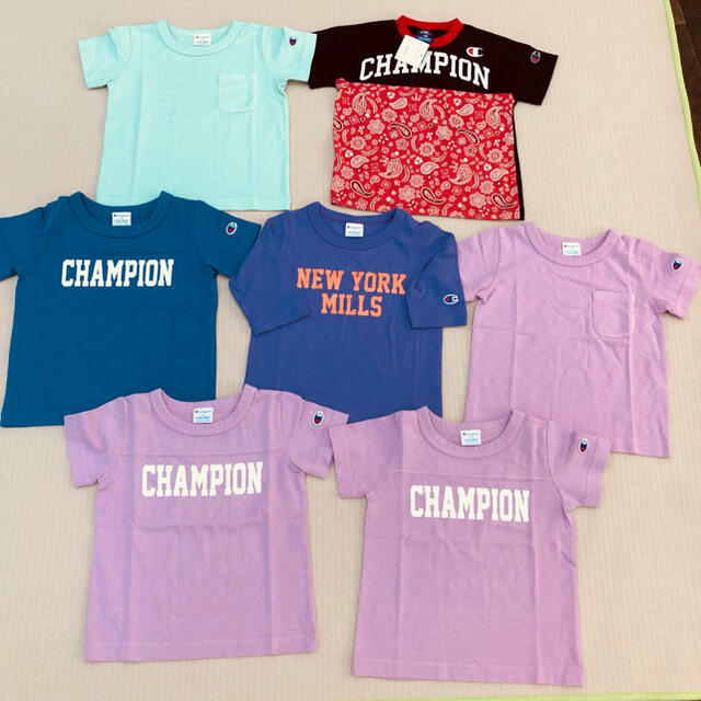 Champion(チャンピオン)の110cm チャンピオン　半袖Tシャツ　新品　二枚の値段 キッズ/ベビー/マタニティのキッズ服男の子用(90cm~)(Tシャツ/カットソー)の商品写真