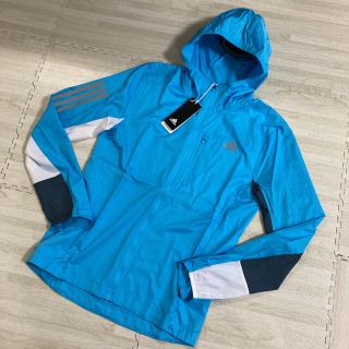 アディダス(adidas)の1.新品 アディダス adidas ウィンドブレーカー  メンズSサイズ ブルー(ナイロンジャケット)