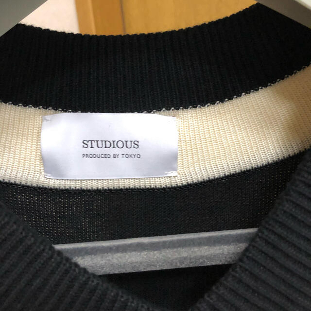 STUDIOUS(ステュディオス)のステュディオス　チルデンニット　M メンズのトップス(ニット/セーター)の商品写真