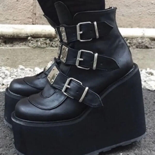 希少 DEMONIA SWING-105 厚底ブーツ 地雷系 US7/24cm ciaociaoibiza.com