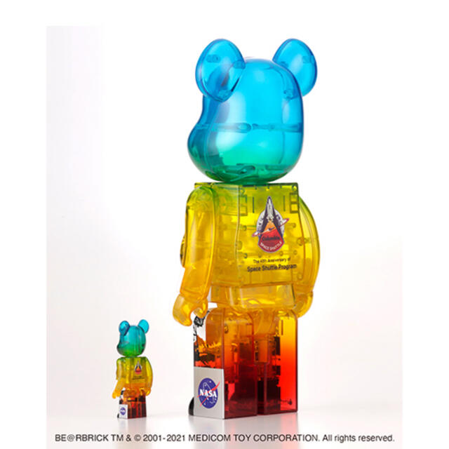 MEDICOM TOY(メディコムトイ)のSPACE SHUTTLE BE@RBRICK LAUNCH  ハンドメイドのおもちゃ(フィギュア)の商品写真