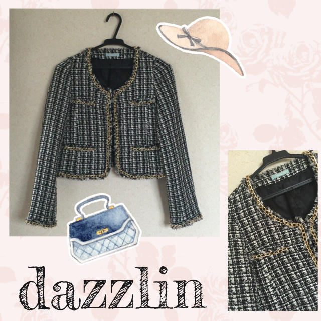 dazzlin(ダズリン)のdazzlin ツイードジャケット 破格😢 レディースのジャケット/アウター(ノーカラージャケット)の商品写真