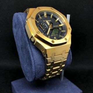 ジーショック(G-SHOCK)のGA-2100本体付き ステンレスベルトセット カシオーク カスタム Gショック(腕時計(アナログ))