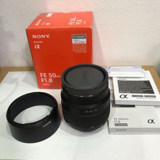 sony fe50f18 fe50mm f1.8 フィルター付き-