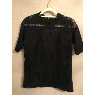 ティティベイト(titivate)のtitivate/レース/半袖/カットソー/Tシャツ/ブラック/黒(シャツ/ブラウス(半袖/袖なし))