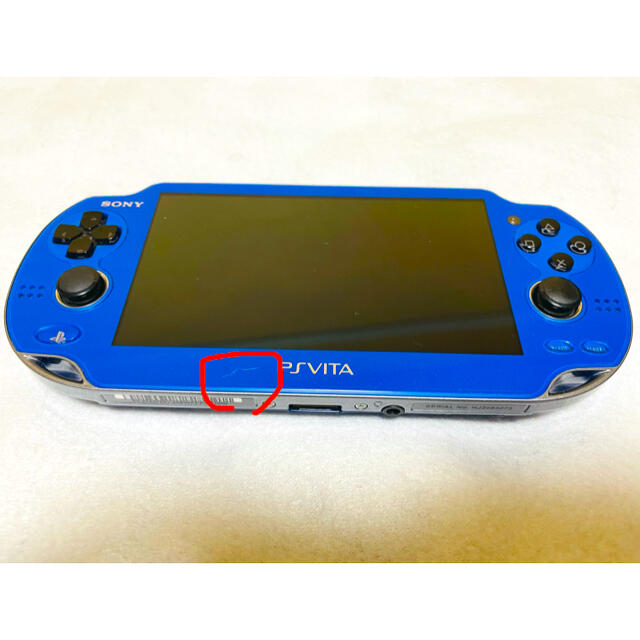 PlayStation Vita(プレイステーションヴィータ)の☆美品☆ PSVita PCH-1000 ZA04 サファイアブルー エンタメ/ホビーのゲームソフト/ゲーム機本体(家庭用ゲーム機本体)の商品写真