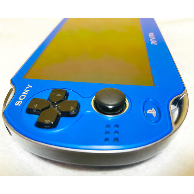 PlayStation Vita(プレイステーションヴィータ)の☆美品☆ PSVita PCH-1000 ZA04 サファイアブルー エンタメ/ホビーのゲームソフト/ゲーム機本体(家庭用ゲーム機本体)の商品写真