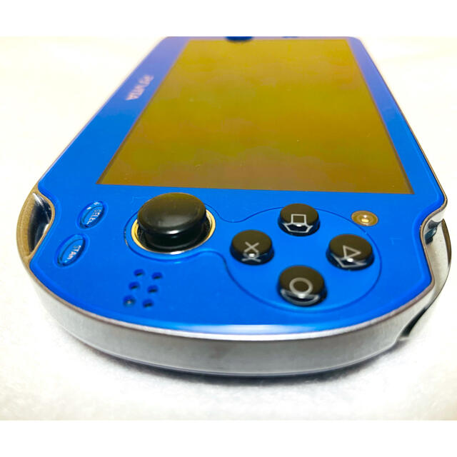 PlayStation Vita(プレイステーションヴィータ)の☆美品☆ PSVita PCH-1000 ZA04 サファイアブルー エンタメ/ホビーのゲームソフト/ゲーム機本体(家庭用ゲーム機本体)の商品写真