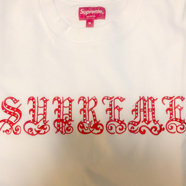 Supreme(シュプリーム)のsupreme 21ss オールドイングリッシュTee 赤白 Mサイズ 新品 メンズのトップス(Tシャツ/カットソー(半袖/袖なし))の商品写真