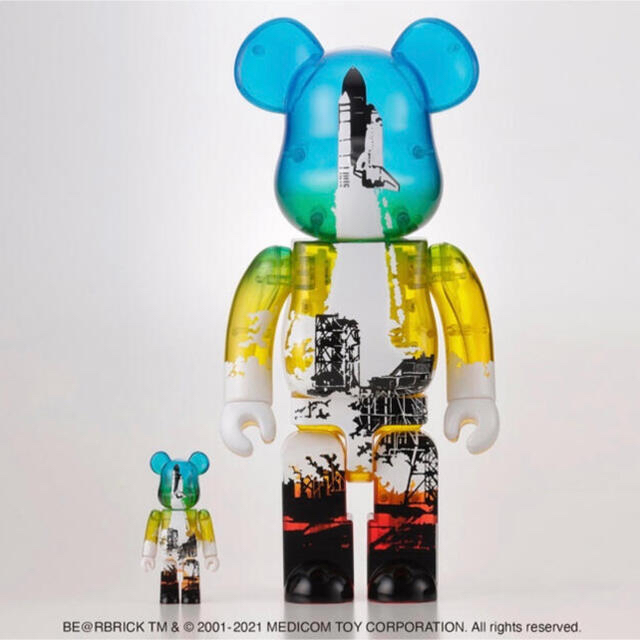 エンタメ/ホビーSPACE SHUTTLE BE@RBRICK LAUNCH 100 & 400