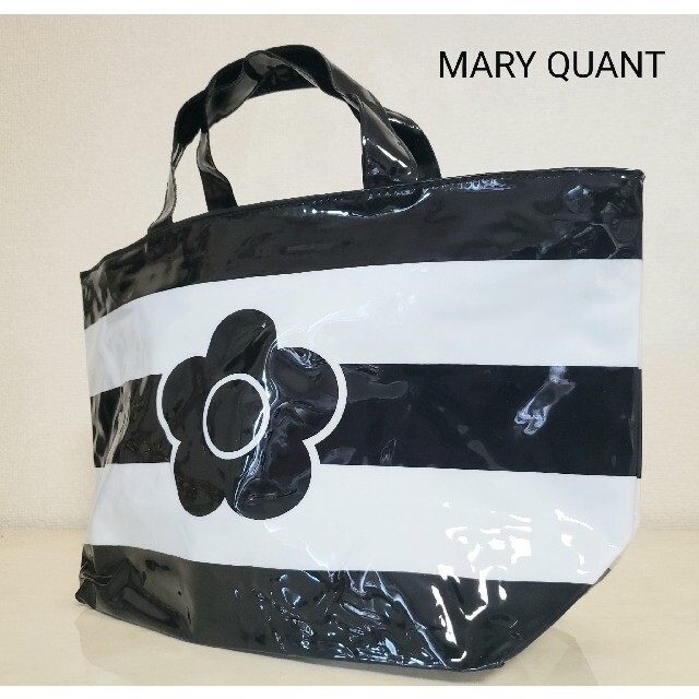 MARY QUANT(マリークワント)のマリークワント　ビニール　トートバッグ　ボーダー　MARY QUANT レディースのバッグ(トートバッグ)の商品写真