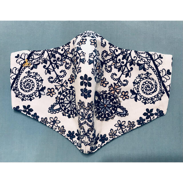専用 ⌘ Vivienne Westwood ⌘ オーブ刺繍のマスクカバー ⌘  ハンドメイドのファッション小物(その他)の商品写真
