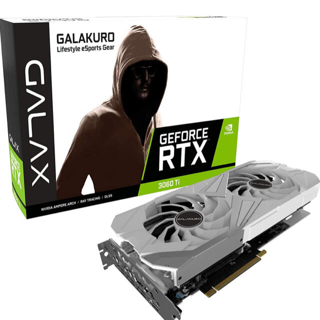 お気に入り】 GALAKURO 玄人志向 GeForce グラボ WHITE 3060Ti PC