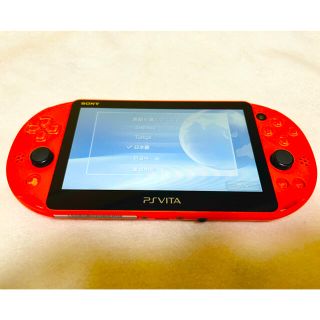 プレイステーションヴィータ(PlayStation Vita)のPSVita PCH-2000 ZA24 SONY  ネオンオレンジ 画面傷無し(家庭用ゲーム機本体)