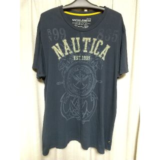 ノーティカ(NAUTICA)のNAUTICA ロゴ 半袖Tシャツ XXLサイズ ノーティカ 大きいサイズ 古着(Tシャツ/カットソー(半袖/袖なし))