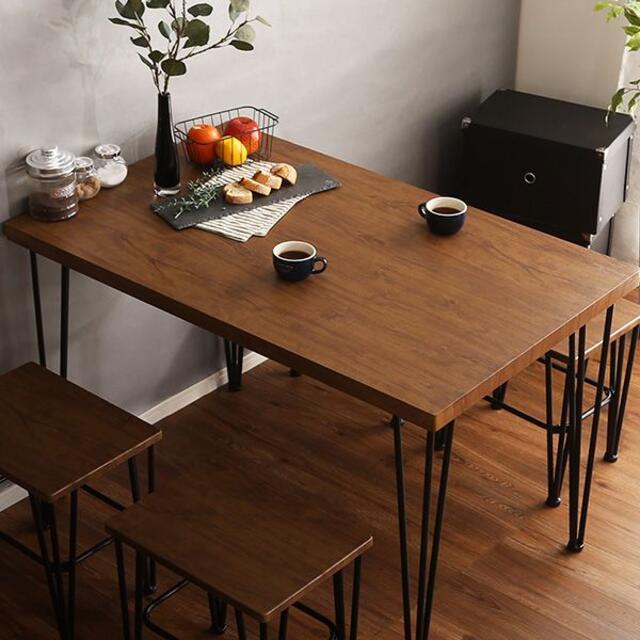 ヴィンテージテーブル 110cm幅 コンパクト カフェ風 ダイニングテーブル 机