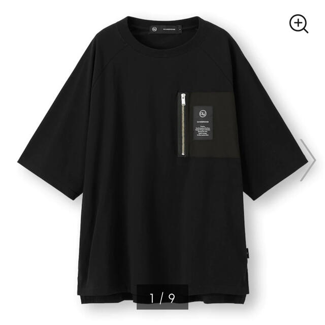 UNDERCOVER(アンダーカバー)のアンダーカバー　gu    ジップポケットTシャツ   Lサイズ　ブラック メンズのトップス(Tシャツ/カットソー(半袖/袖なし))の商品写真