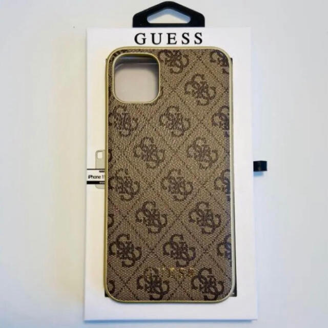 日本未発売 GUESS ゲス iPhone 11 ProMax ケース ブラウン