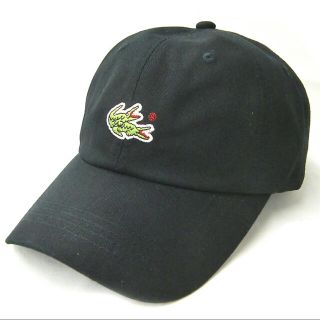 トリオ(TRIO)のSTRAPBACK CAP ワニ BLACK(キャップ)