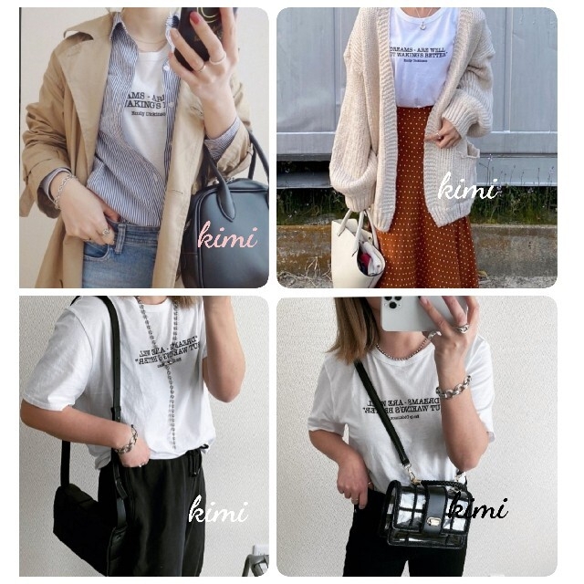 ZARA(ザラ)のZARA　(M　白)　ロゴTシャツ　テキストTシャツ レディースのトップス(Tシャツ(半袖/袖なし))の商品写真