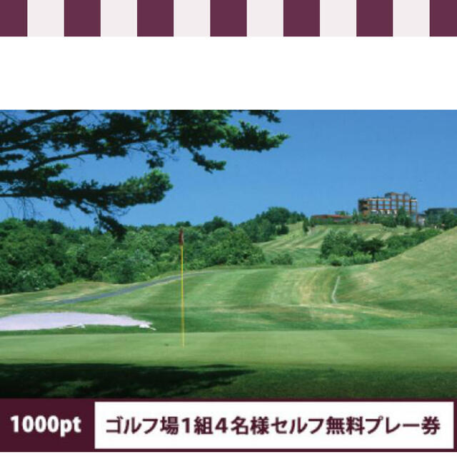 北海道シャトレーゼ　ゴルフ場　セルフ無料プレー券　　1枚