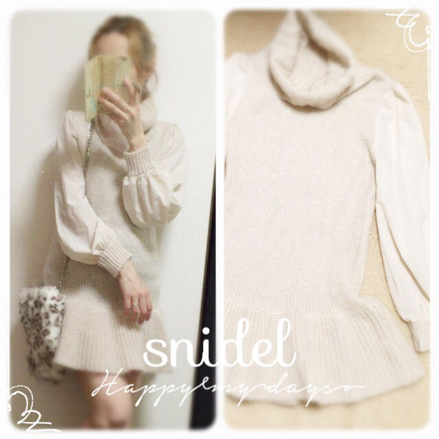 snidelオフタートルワンピース♡定価13176円大人気完売