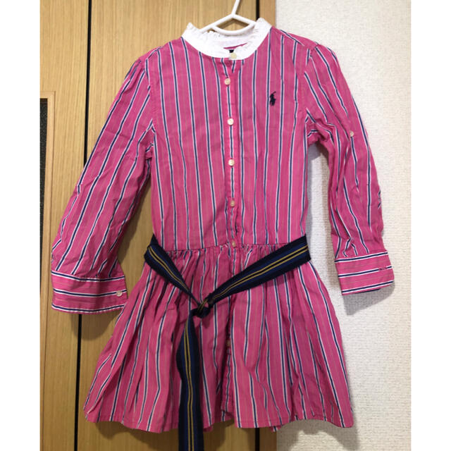 Ralph Lauren(ラルフローレン)のラルフローレン　シャツワンピース　110 キッズ/ベビー/マタニティのキッズ服女の子用(90cm~)(ワンピース)の商品写真