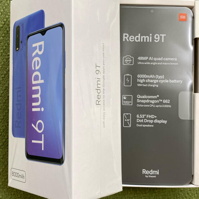 【未使用】Xiomi Redmi 9T SIMフリースマホ