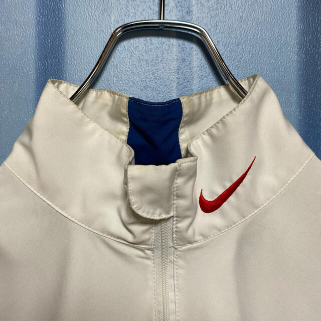 NIKE(ナイキ)の90s ナイキ ハーフジップ ナイロンジャケット デカロゴ 肩ロゴ 袖ロゴ 古着 メンズのジャケット/アウター(ナイロンジャケット)の商品写真