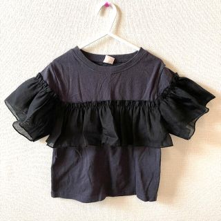 プティマイン(petit main)のプティマイン 袖 フリル Tシャツ カットソー トップス 110(Tシャツ/カットソー)