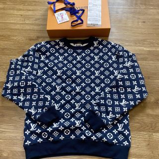 ルイヴィトン(LOUIS VUITTON)のLOUISVUITTON-フルモノグラムジャガードクールネック　21ss(スウェット)