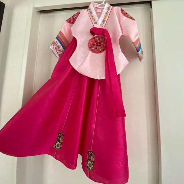 チマチョゴリ　キッズ　3歳用 キッズ/ベビー/マタニティのキッズ服女の子用(90cm~)(和服/着物)の商品写真