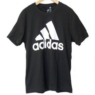 アディダス(adidas)の大きいサイズXO(2XL)新品アディダス 黒リニアビッグロゴTシャツ(Tシャツ/カットソー(半袖/袖なし))