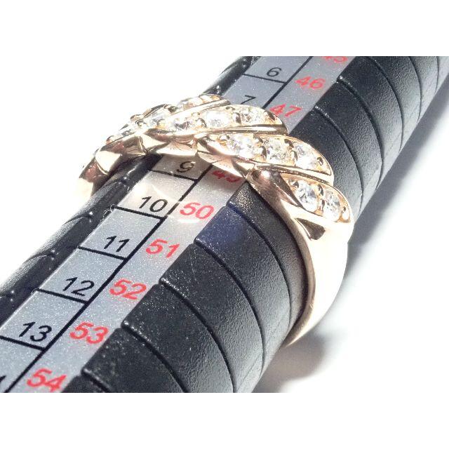 221.K18PG 指輪 ダイヤモンド リング Diamond Ring #49 レディースのアクセサリー(リング(指輪))の商品写真