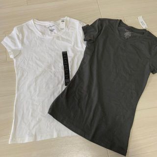 バナナリパブリック(Banana Republic)のバナナリパブリック　Tシャツセット　白&グレー(Tシャツ/カットソー(半袖/袖なし))