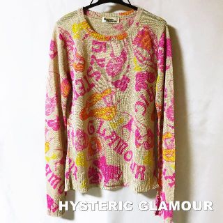 ヒステリックグラマー(HYSTERIC GLAMOUR)の【Hysteric Glamour】ヒスガール総柄 薄手 サマーラメニット(カットソー(長袖/七分))