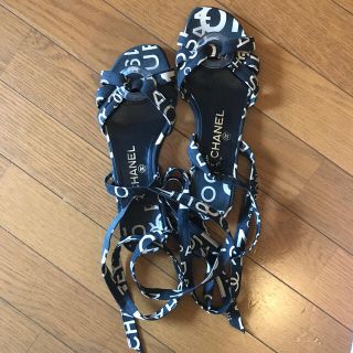 シャネル(CHANEL)のCHANEL☆レースアップ サンダル(サンダル)