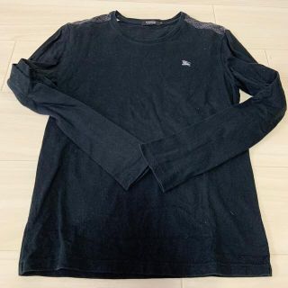 バーバリーブラックレーベル(BURBERRY BLACK LABEL)のBurberry black label 黒　カットソー　サイズ2(Tシャツ/カットソー(七分/長袖))